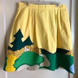 Vintage Appliqué Golf Wrap around Skirt 70’s